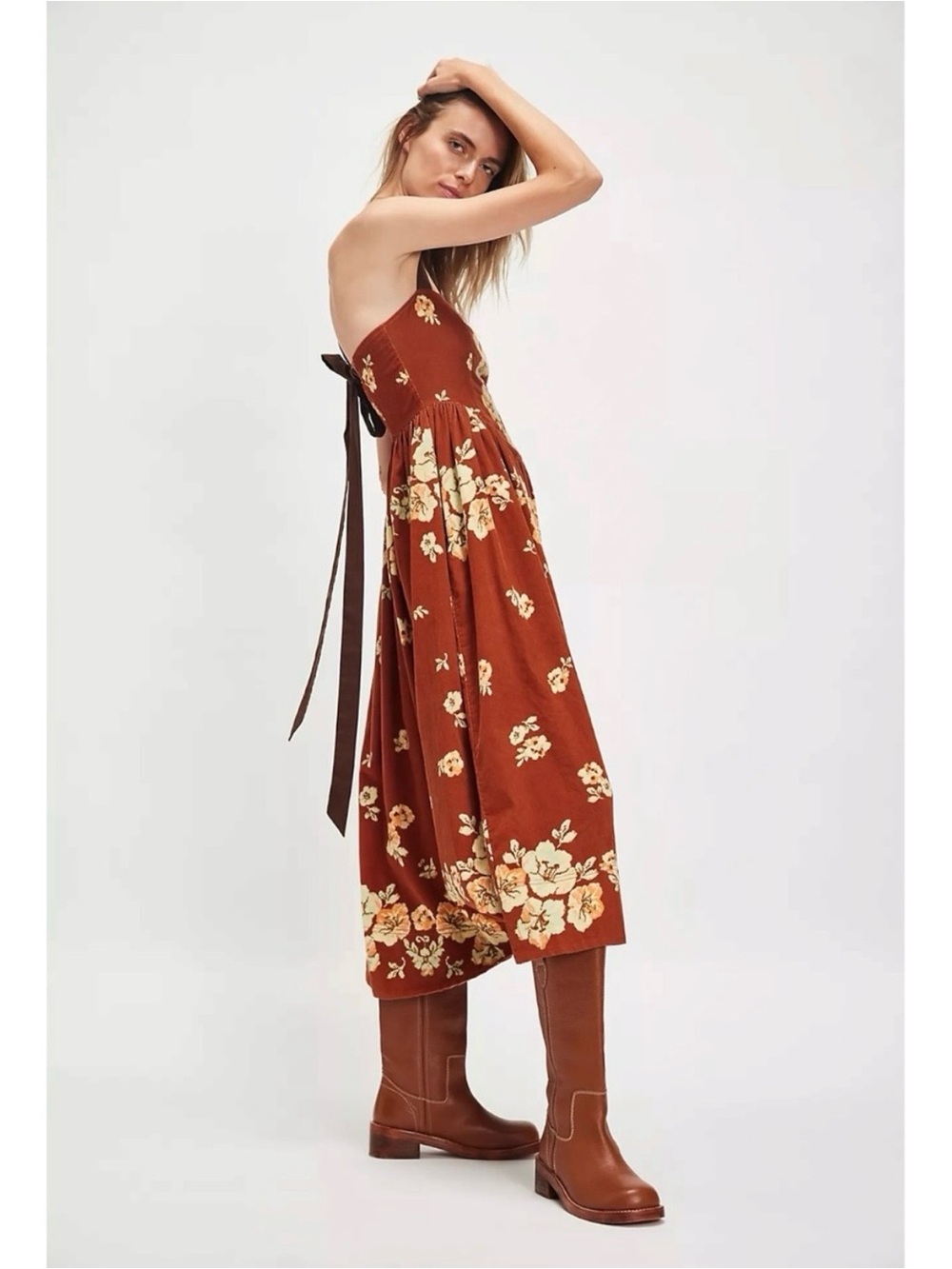 Free People Until Dawn Midi Dress Size Large - Picture 5 of 15